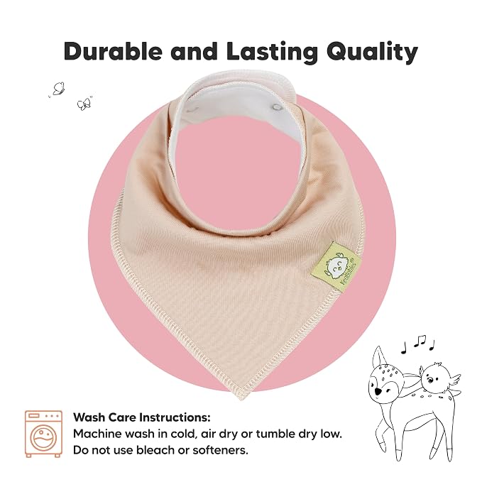 8-Pack Organic Baby Bandana Bibs - Image 6