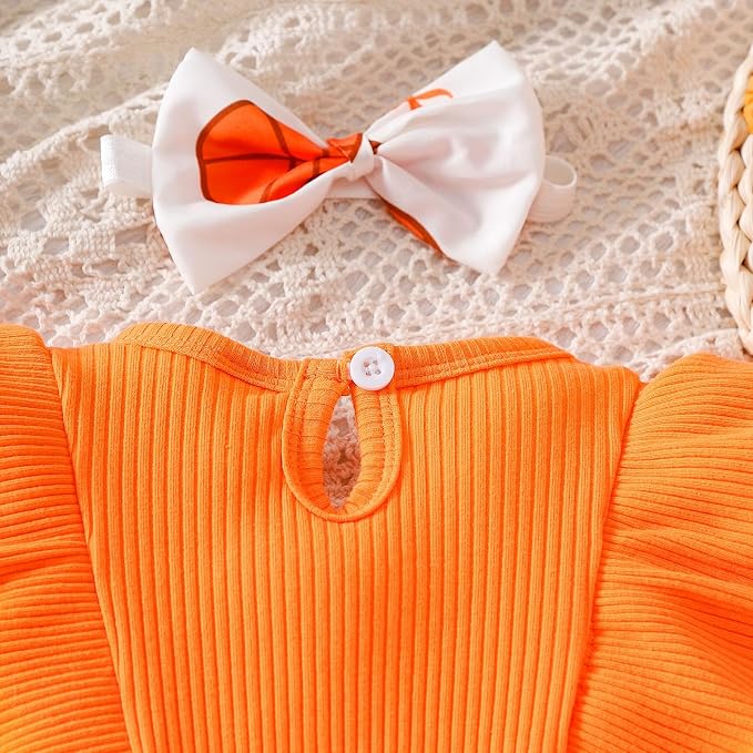 Chichoo Baby Girl Clothes Infant Fall Winter Outfits Newborn Long Sleeve Romper - Image 5