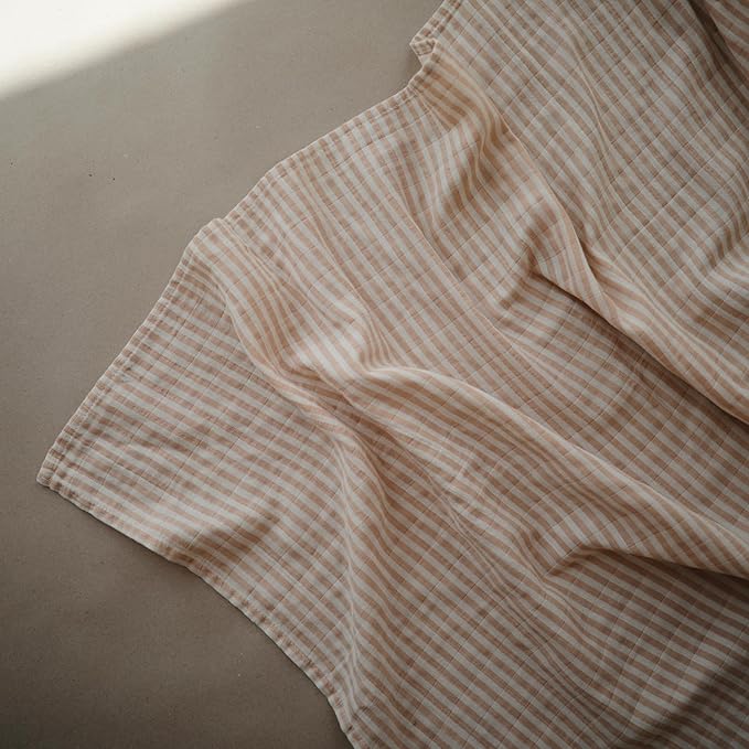 mushie Muslin Baby Swaddle Blanket | 100% Organic Cotton - Image 2