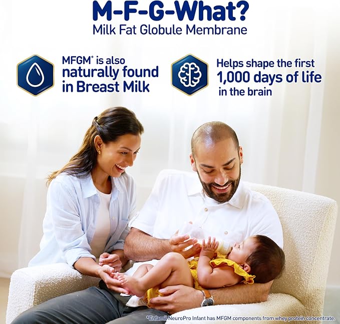 Enfamil NeuroPro Baby Formula, Milk-Based Infant Nutrition, MFGM* 5-Year Benefit - Image 3