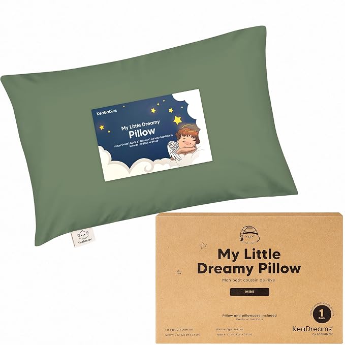 Mini Toddler Pillow with Pillowcase by KeaBabies