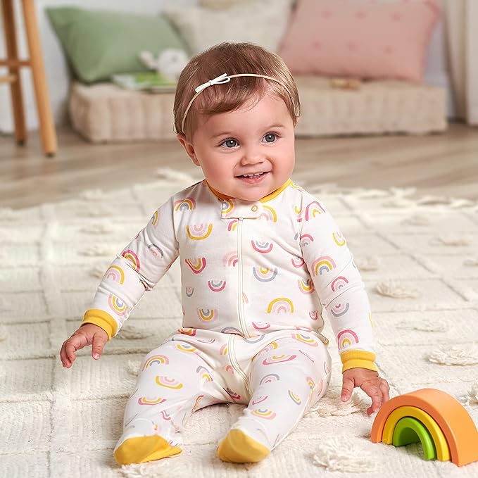 Gerber Baby Girls 4 Pack Sleep 'N Play Footie - Image 5