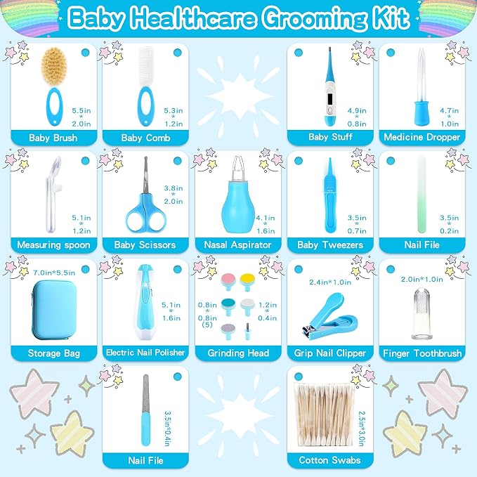 Baby Grooming Kit，Electric Safety Nail Trimmer Baby Nursery Kit，Infant Safety - Image 2