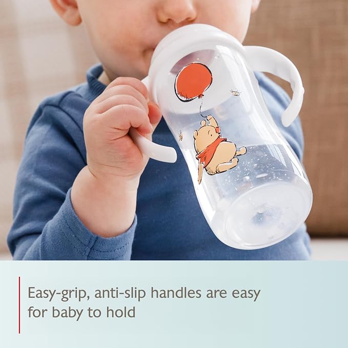 NUK Learner Cup, 10 Oz, Pooh Bear – Soft Spout, Easy-Grip Handles, BPA Free - Image 2