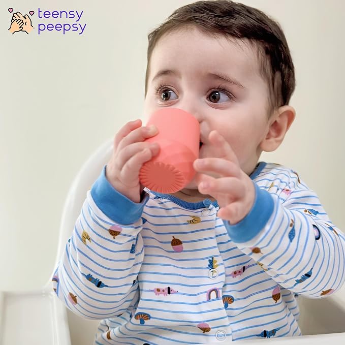 2 Pack Tiny Cup for 4+ Months | Silicone Baby Cups 6-12 Months, Infant Training - Image 4