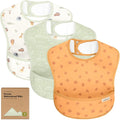 3-Pack Waterproof Baby Bibs for Eating by KeaBabies
