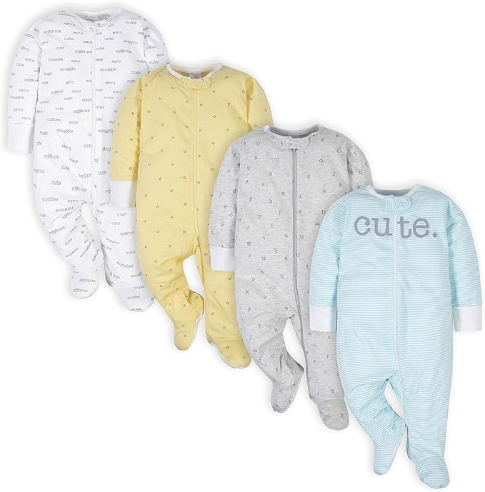 Gerber Baby Boys 4 Pack Sleep 'N Play Footie by Gerber