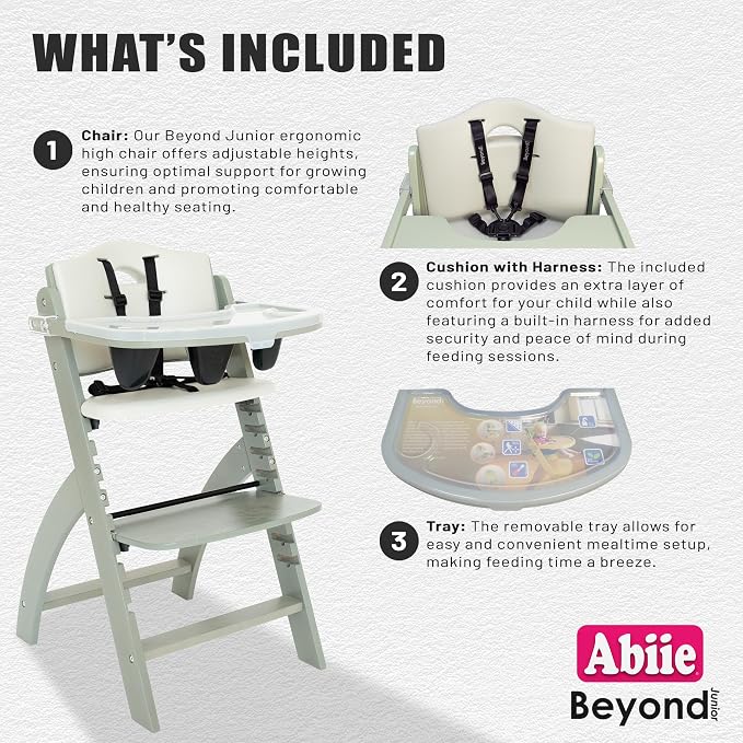 Abiie Beyond Junior Wooden High Chair - Image 3