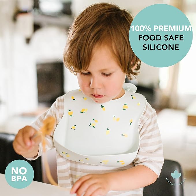 Loulou Lollipop Soft, Waterproof Silicone Feeding Bib - Image 5