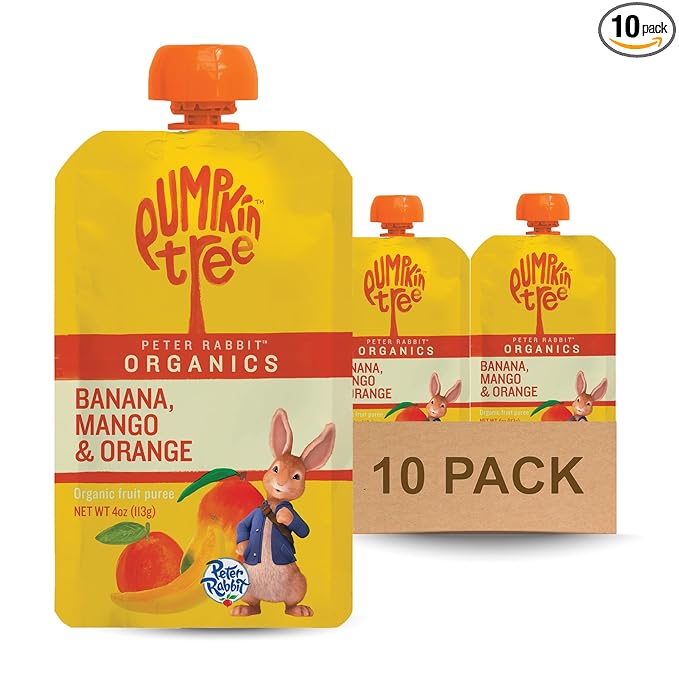 Pumpkin Tree Peter Rabbit Organics Mango, Banana and Orange Snacks, 4 Oz by PumpkinTree