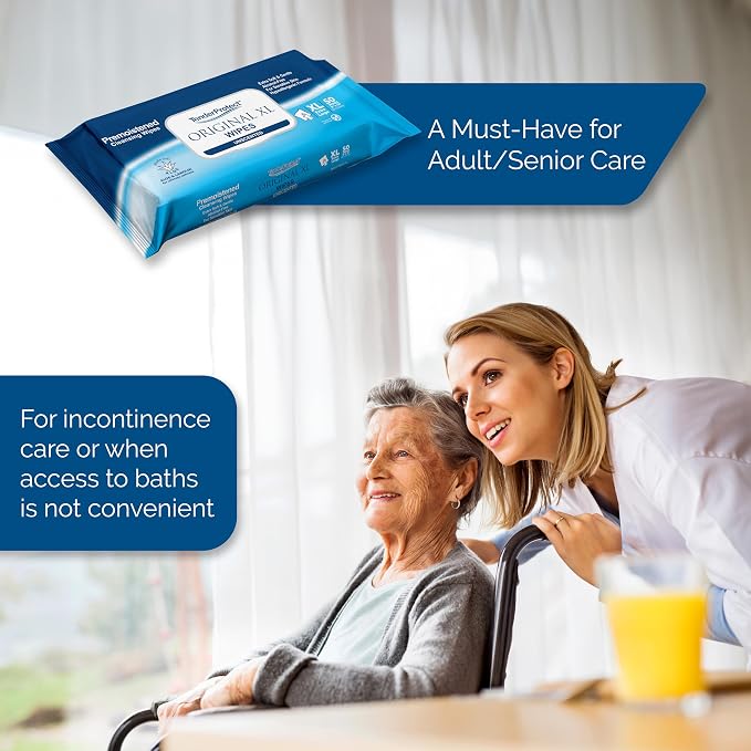 TenderProtect® Original XL Premium Adult Wipes, Extra-Large 9"x12" Wet Wipes - Image 3