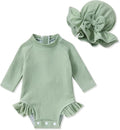 YOUNGER TREE Infant Baby Girls Swimsuit Long Sleeve Swimsuits One Piece by YOUNGERTREE