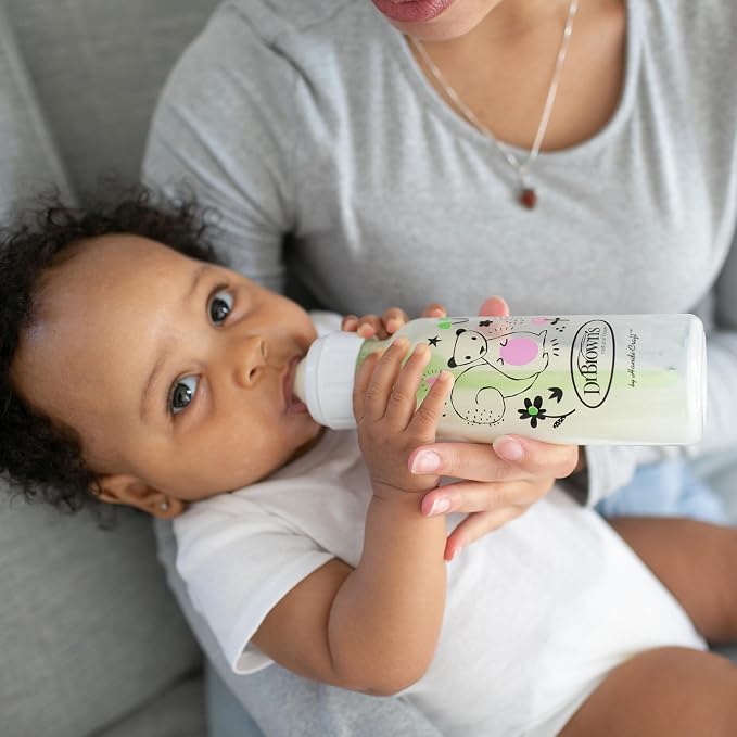 Dr. Brown's Natural Flow Anti-Colic Options+ Narrow Baby Bottle, Squirrel & Goat - Image 13