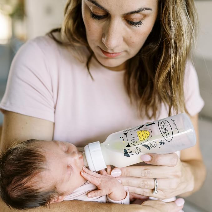 Dr. Brown's Natural Flow Anti-Colic Options+ Narrow Baby Bottle, Bear & Owl - Image 18