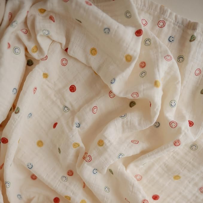 mushie Muslin Baby Swaddle Blanket | 100% Organic Cotton - Image 6