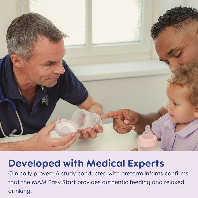 MAM Easy Start Anti-Colic Baby Bottle 9 oz, Medium Flow, Breastfeeding-Like - Image 4