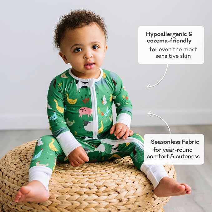 Little Sleepies Pajamas for Baby Boys & Girls, Viscose from Bamboo Baby Pajamas - Image 5