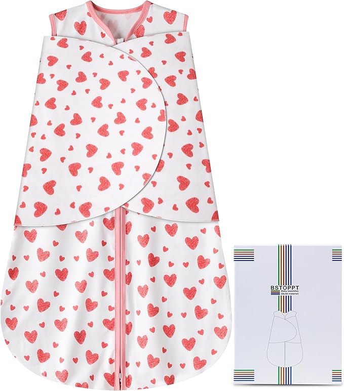 Newborn Sleep Sack Baby Swaddle, Swaddle me 6-12 Month, 3-Way Adjustable by BSTOPPT