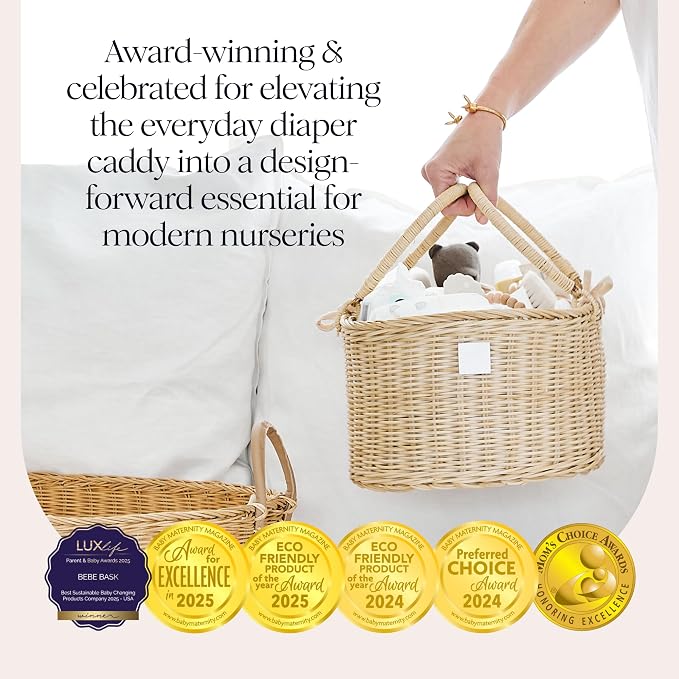 BEBE BASK Premium Baby Diaper Caddy Organizer - Image 3