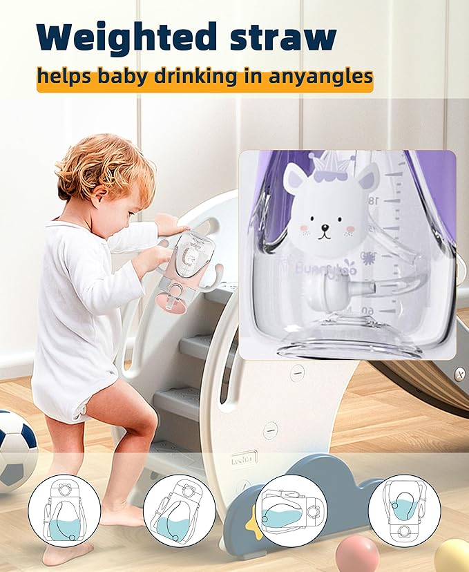 Bunnytoo Baby Sippy Cup with Weighted Straw - Image 9