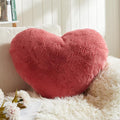 EastTree Heart Pillows, Peach Pink Heart Shaped Pillows, Love Throw Pillows by EastTreeHomeGuide
