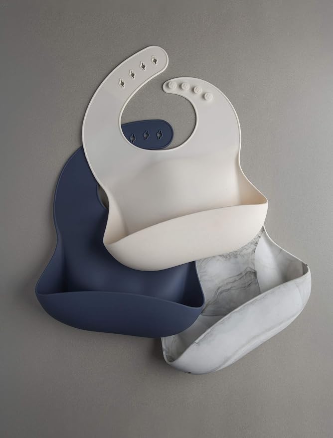 Loulou Lollipop Soft, Waterproof Silicone Feeding Bib - Image 3
