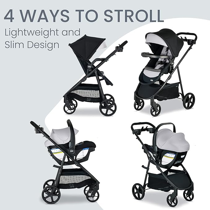 Britax Willow Brook S+ Baby Travel System, Infant Car Seat and Stroller Combo - Image 2