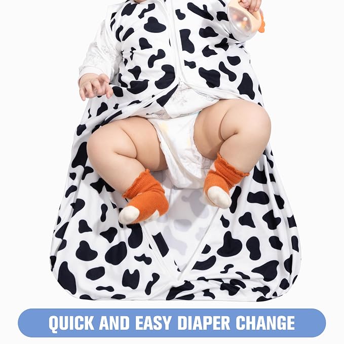 Baby Sleep Sack 0-6 Months Baby Wearable Blanket 100% Rayon Cotton 2-Way Zipper - Image 3