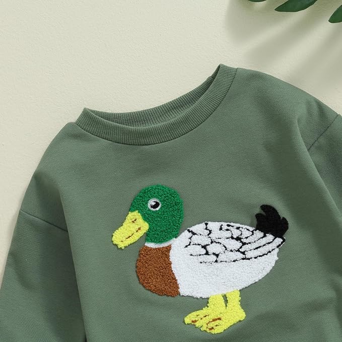 VISGOGO Newborn Infant Baby Boy Girls Oversized Romper Little Dude Sweater - Image 4