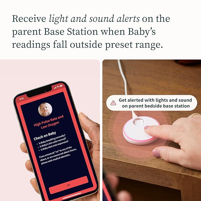Dream Sock – Smart Wearable Baby Monitor, Infant Pulse Oximeter Tracks Oxygen & - Image 3