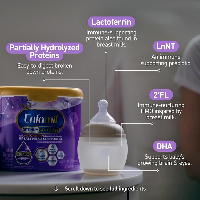 Enfamil Optimum Gentlease, Our Closest Formula to Breast Milk, - Image 4