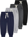 4 Pack Toddler Boys Sweatpants Cotton Baby Kids Joggers Toddler Boys Girls by Aocku