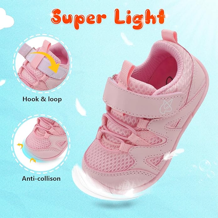 LeIsfIt Baby Shoes Boys Girls First Walking Shoes Non-Slip Toddler Breathable - Image 5