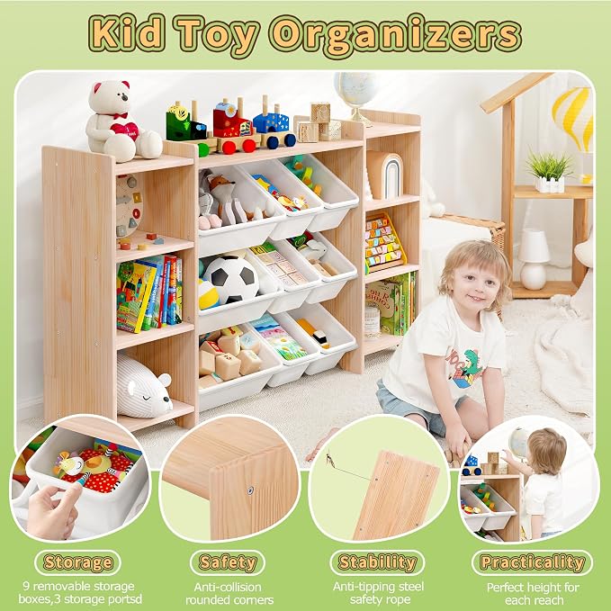 MallBest 4-Tier Kids' Toy Storage Organizer Shelf - Image 6