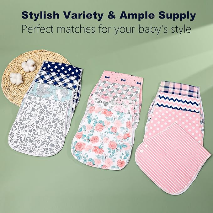 2-in-1 Burp Cloths and Baby Bibs - Image 6