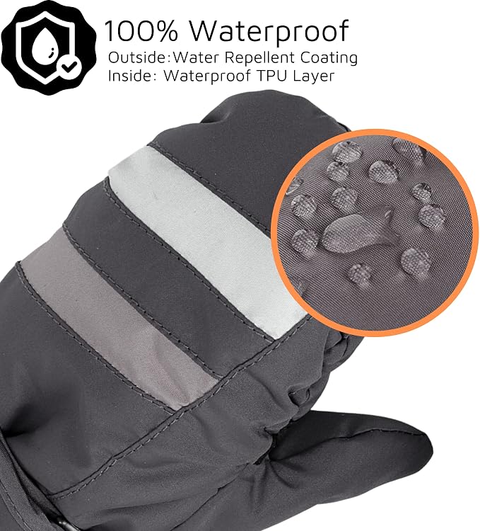 F Flammi Toddler Kids Snow Mittens - Image 5