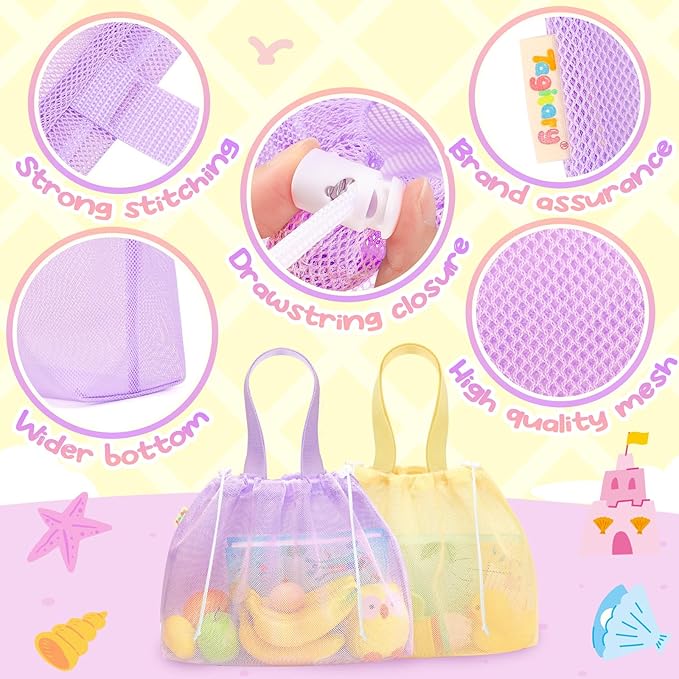 Tagitary Beach Toys Kids Beach Bag Tote - Image 3