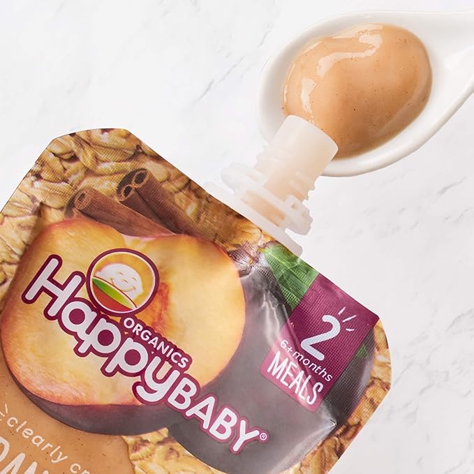Happy Baby Organics Stage 2 Baby Food Pouches, Gluten Free, Vegan & Healthy - Image 3