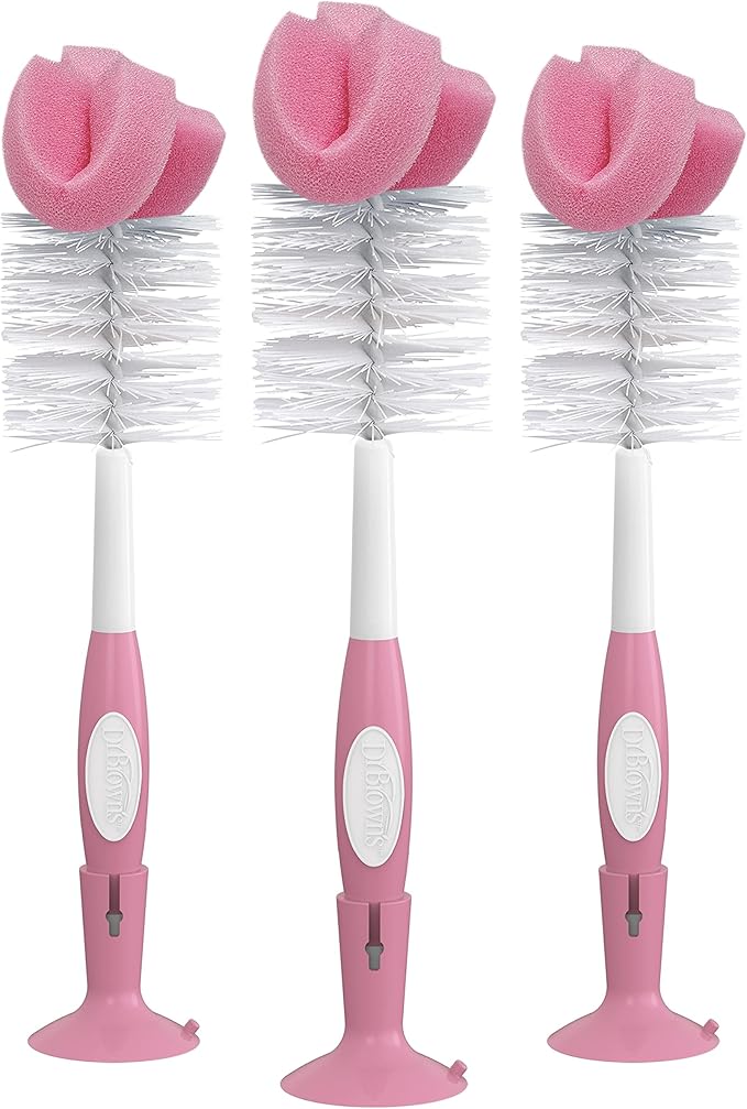 Dr. Brown's Reusable Sponge Baby Bottle Cleaning Brush Set by DrBrowns