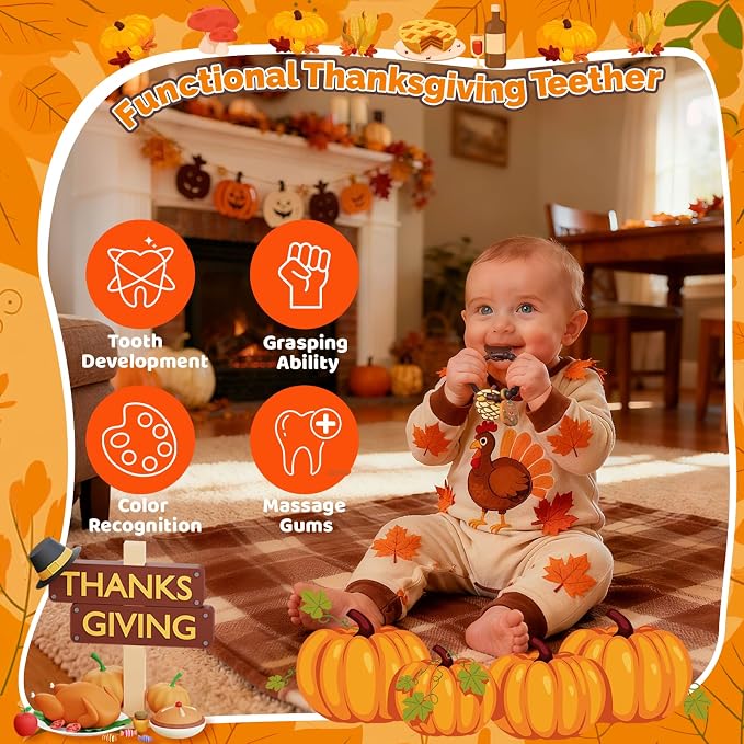 Thanksgiving Baby Teething Ring - Image 4