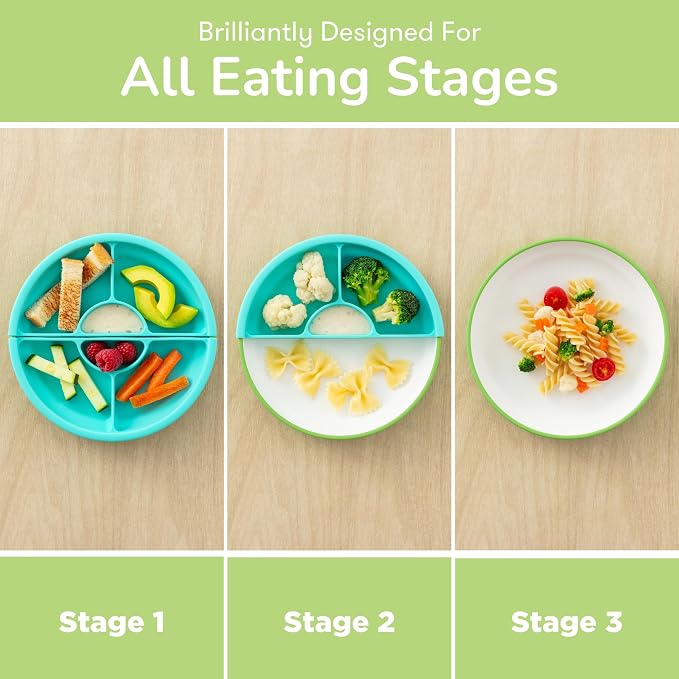 Omie® Easy Scoop Plates for Kids | Unique Design Helps Food Fall into the Spoon - Image 4