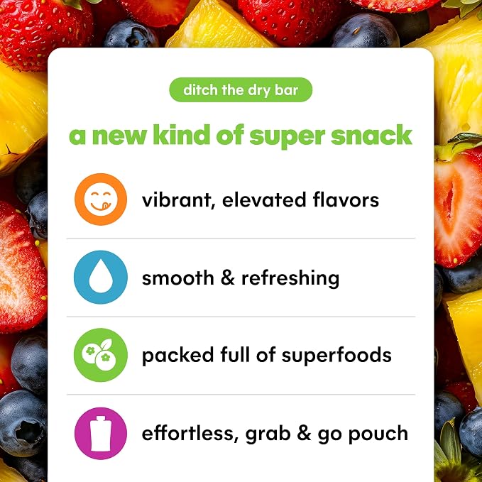 Noka Superfood Fruit Smoothie Pouches Variety Pack, Healthy Snacks - Image 4