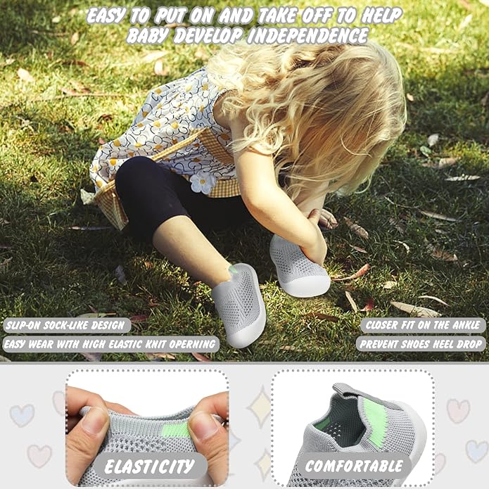 Baby Walking Shoes Toddler Girl Boy Soft Sole Breathable Cotton Canvas Shoes - Image 2