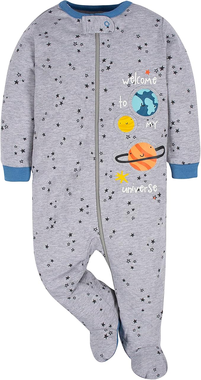 Gerber Baby Boys 4 Pack Sleep 'N Play Footie - Image 2