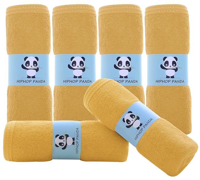 HIPHOP PANDA Baby Washcloths, Rayon Made from Bamboo by HIPHOPPANDA