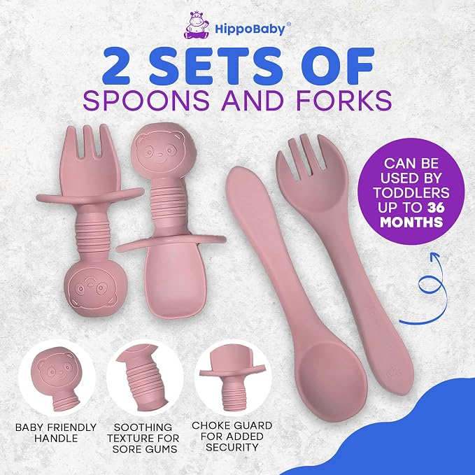 Baby Led Weaning Supplies |10 Piece Silicone Baby Feeding Set, Baby Toddler Bib - Image 7