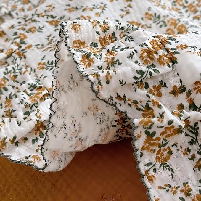BuLuTu Cotton Muslin Ruffle Edge - Image 4