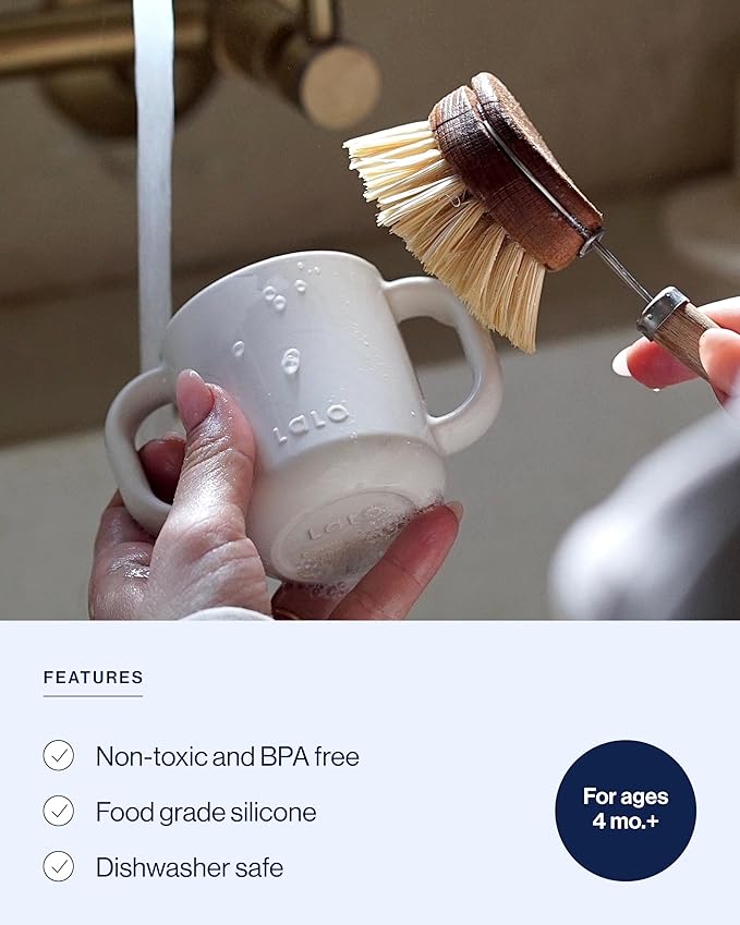Lalo Little Cup 2-Pack, Non-Toxic Silicone Straw Cup - Image 3