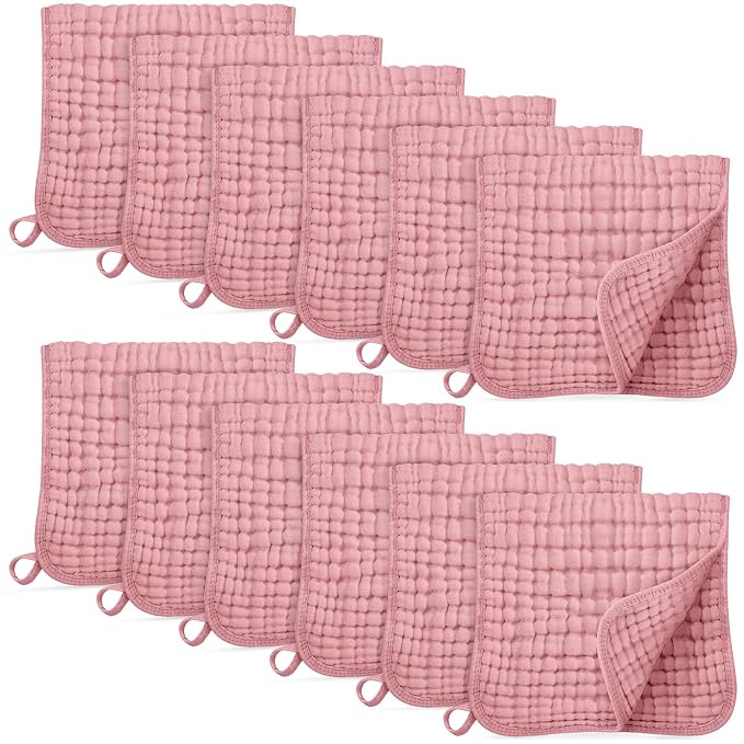 Muslin Burp Cloths for Baby 100% Cotton Burping Cloths for Boys Girls Large by Unnivoll