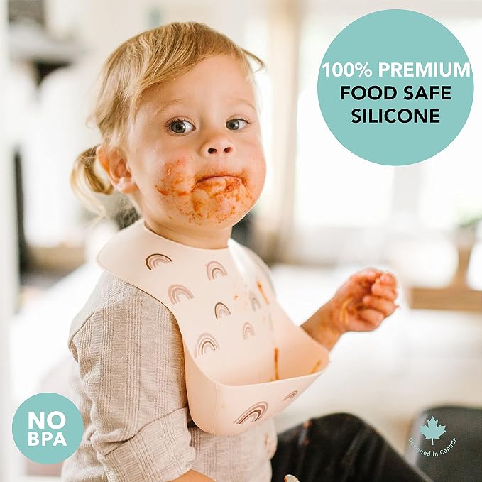 Loulou Lollipop Soft, Waterproof Silicone Feeding Bib - Image 5